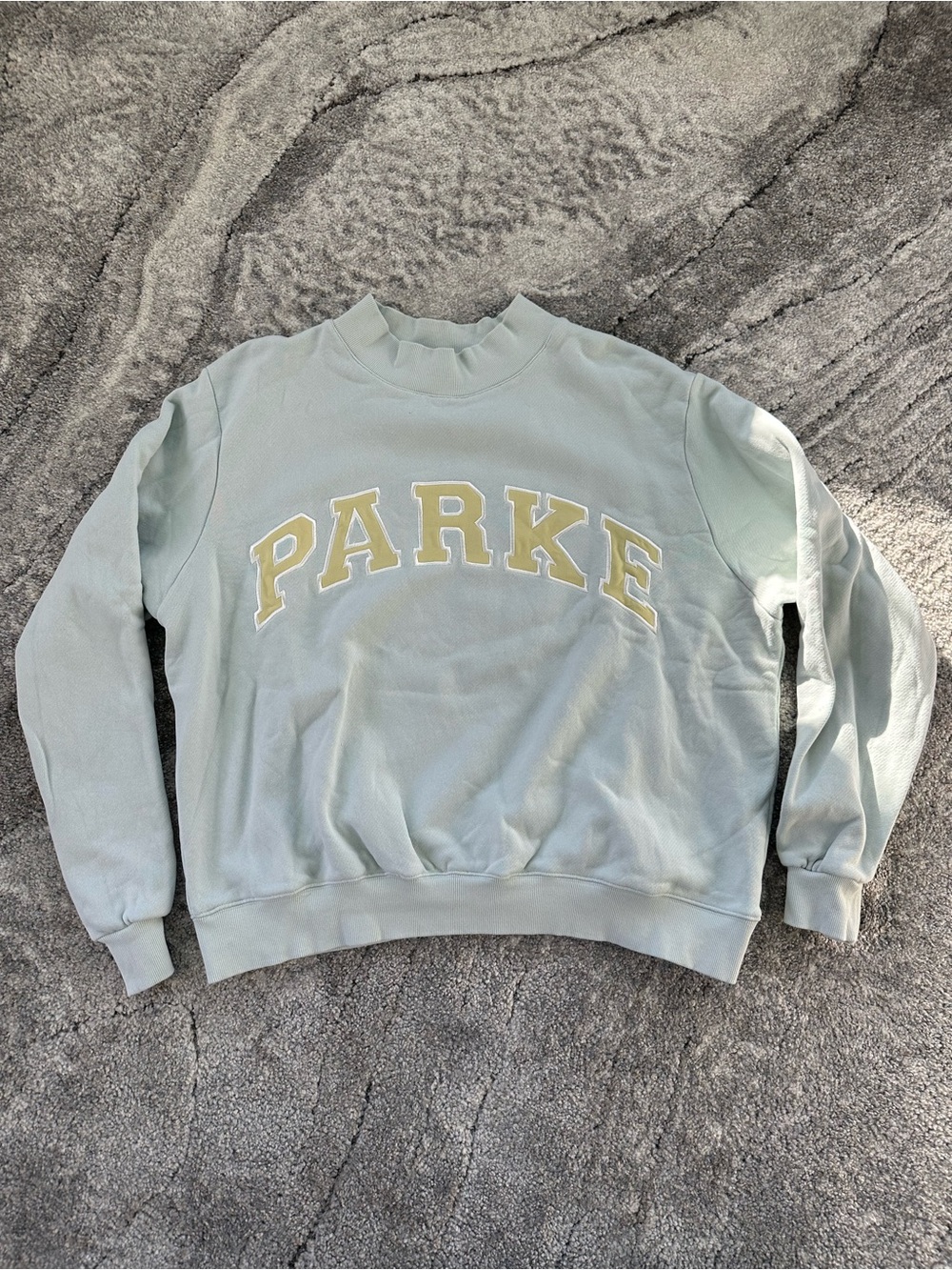 Parke mint and yellow mockneck Sweatshirt